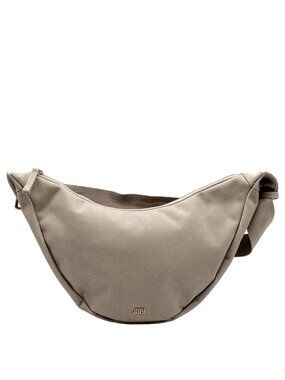July Beige Canvas Crescent Everyday Crossbody Bag